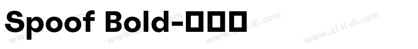 Spoof Bold字体转换